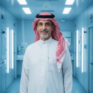 senior saudi man in thobe