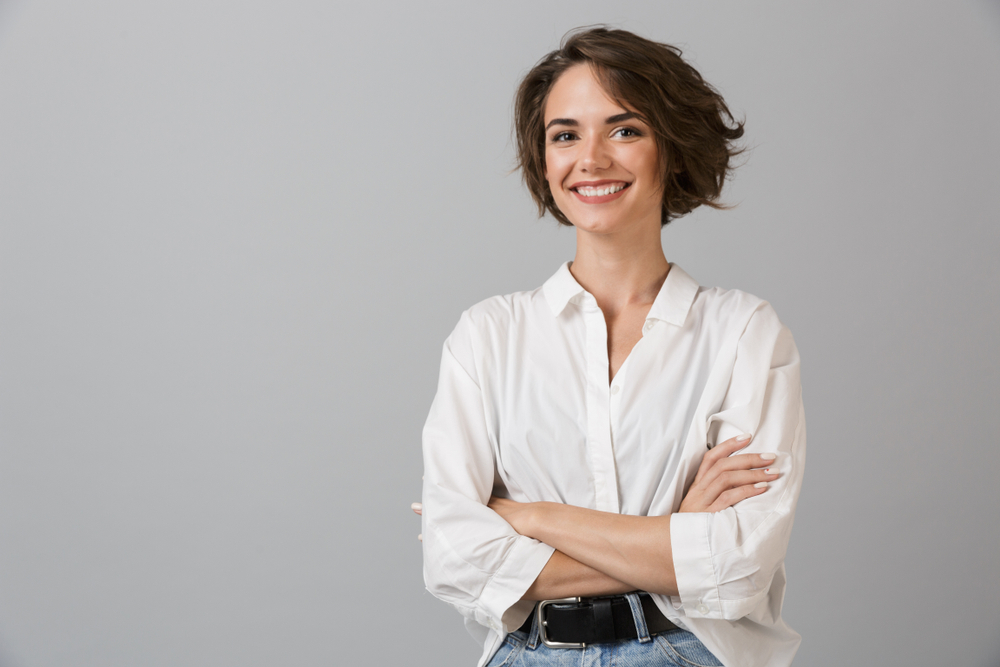 girl smiling